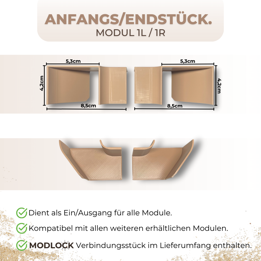 Modul 1L + 1R Eingang/Ausgang