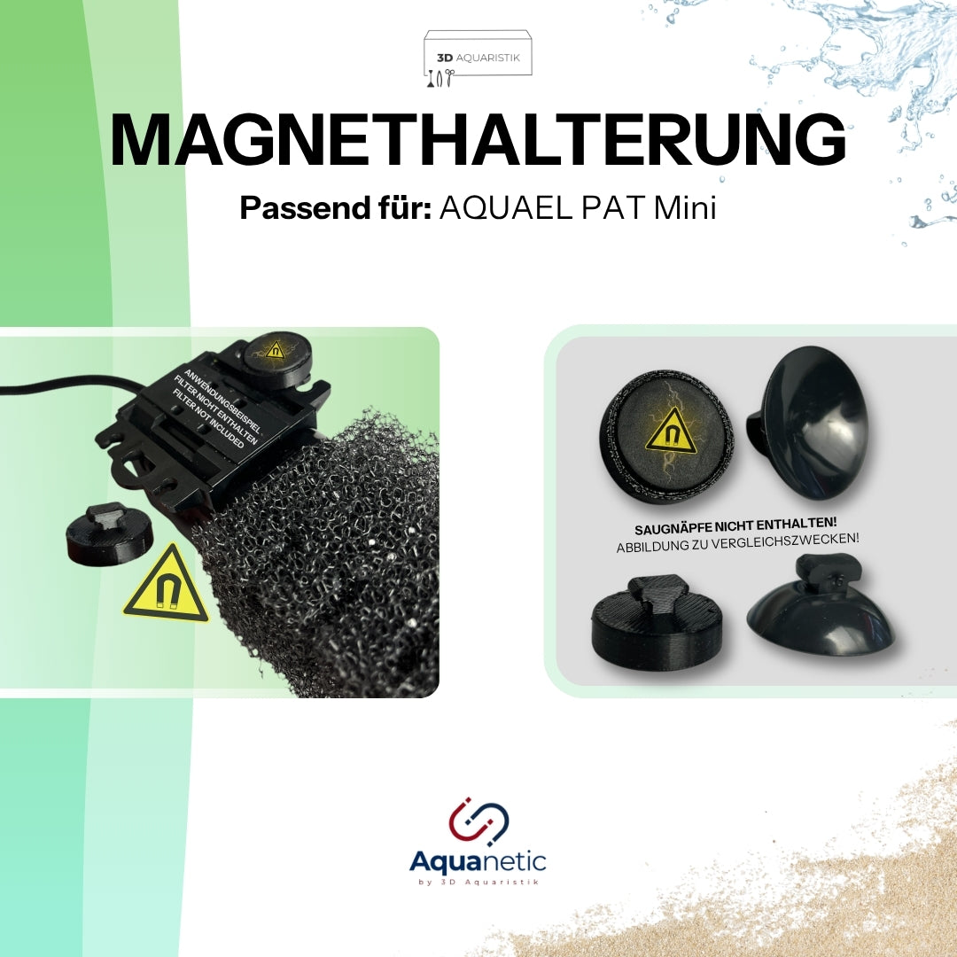 Magnethalterung passend für Aquael PAT Mini Filter