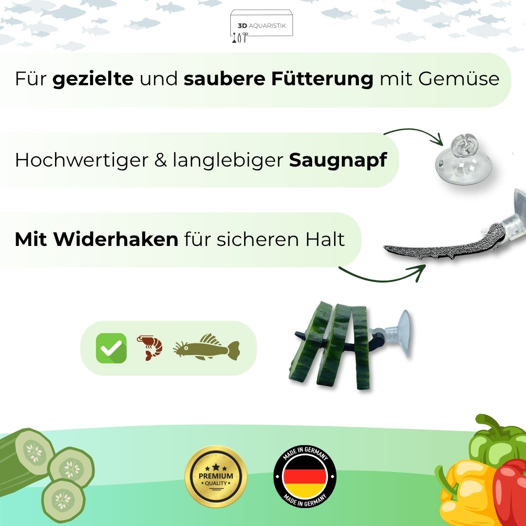 Futterhaken mit Saugnapf