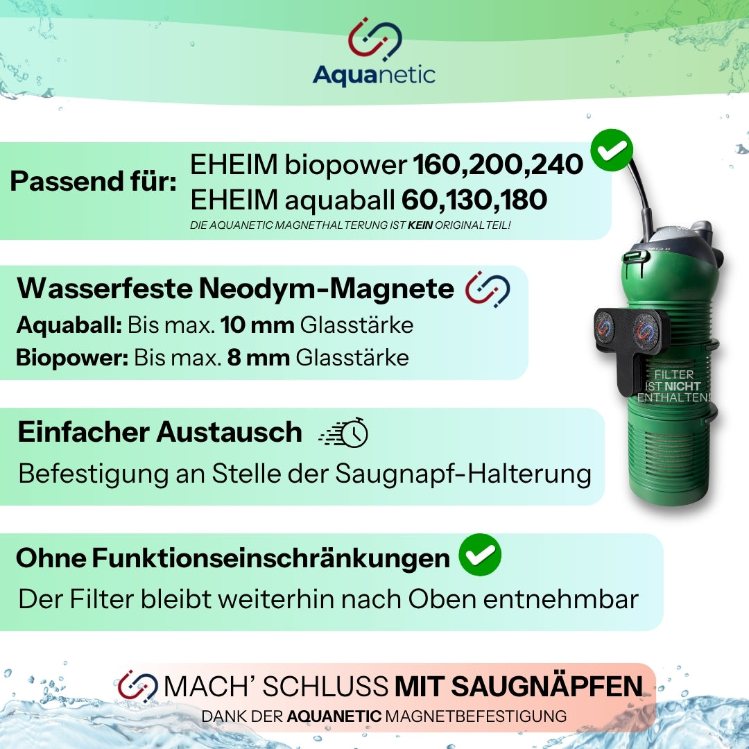 Magnethalterung passend für EHEIM biopower & aquaball