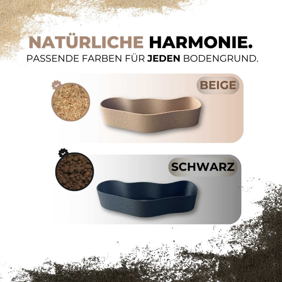 Terrasse freistehend - Bodengrund Abtrenner & Erhöhung