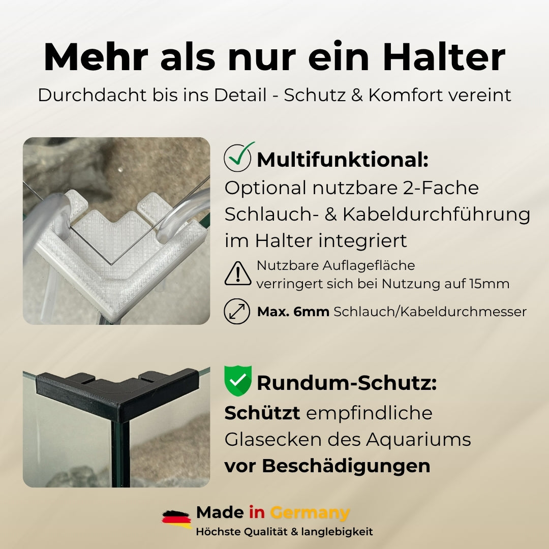 Eck-Halterung für Abdeckscheibe - 4 Stück