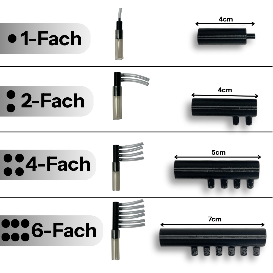 Schlauchadapter 12/16 mm auf 4/6 mm 1-6-fach