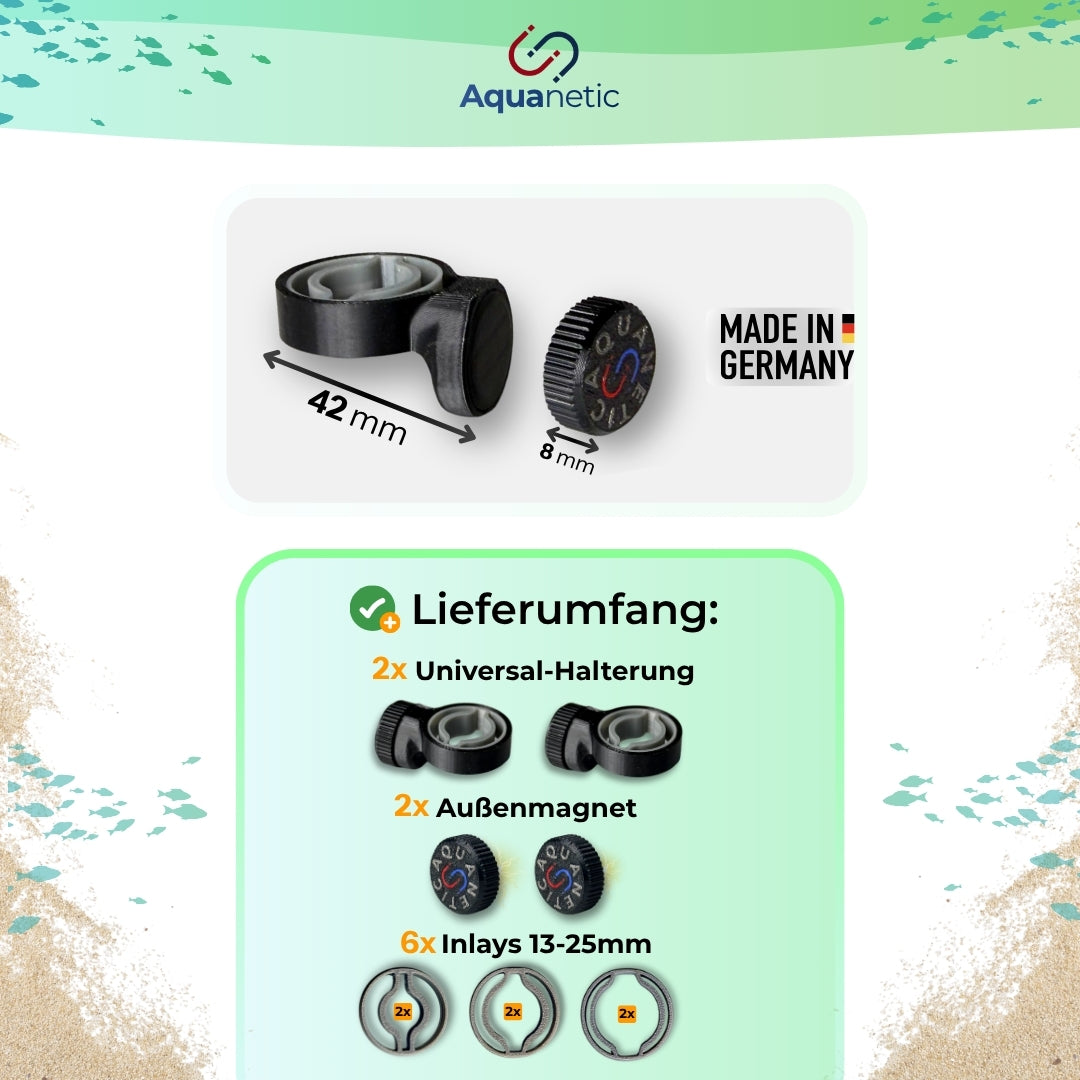 2er-Set Magnethalterung für Filter Ein-/Auslauf