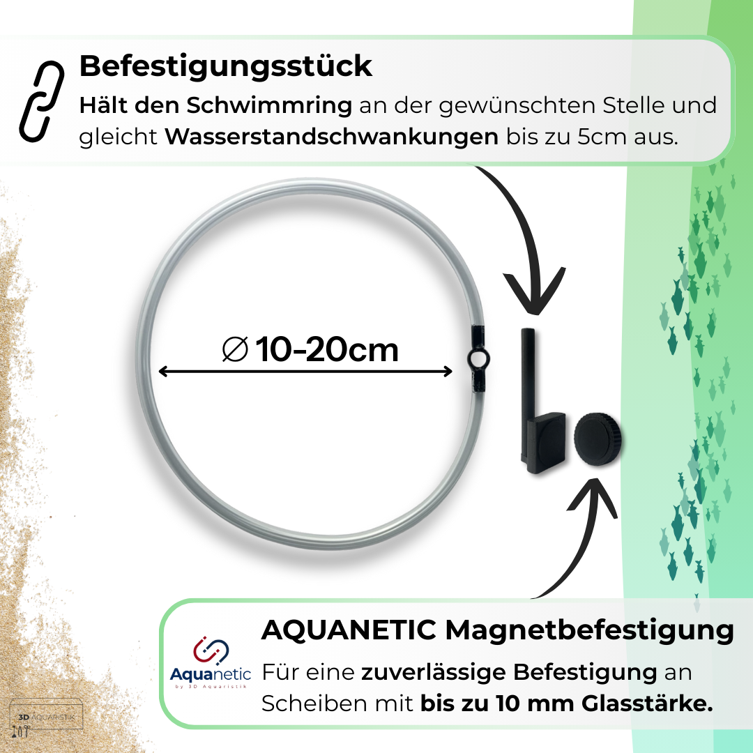 Schwimmring mit Magnetbefestigung