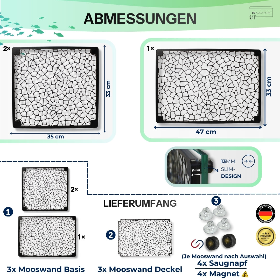 Mooswand Set 120cm
